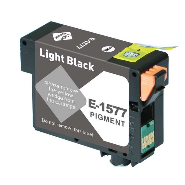 Epson T1577 Preto Light Cartucho de Tinta Pigmentada Generico - Substitui C13T15774010