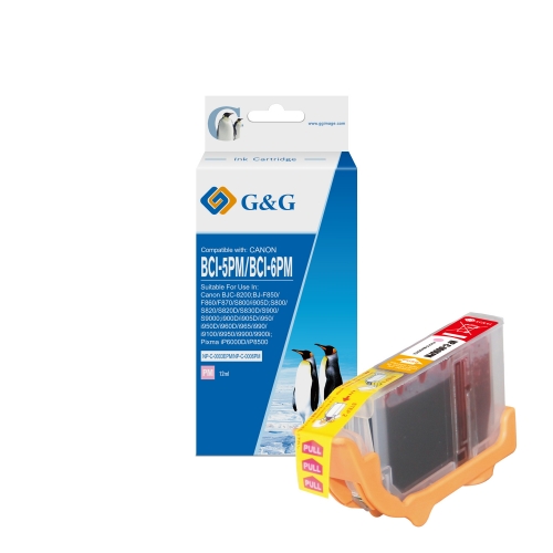 G&G Canon BCI6/BCI5/BCI3 Magenta Photo Cartucho de Tinta Generico - Substitui 4710A002