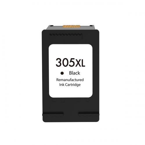 HP 305XL Preto Cartucho de Tinta Remanufacturado - Apresenta o nível de tinta - Substitui 3YM62AE/3YM61AE