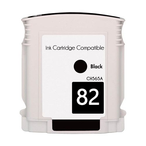 HP 82 Preto Cartucho de Tinta Pigmentada Generico - Substitui CH565A