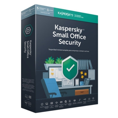 Kasperske Smal Office Securite 7 Multidispositivos para 5 Usuarios + 1 Servidor Serviço 1 Ano