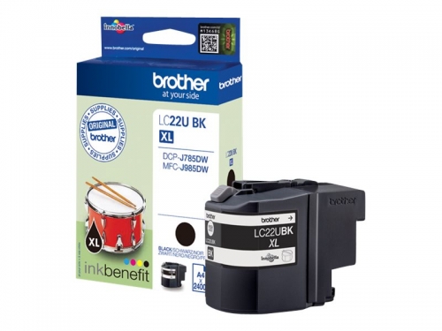 Brother LC22U Preto Cartucho de Tinta Original - LC22UBKBP