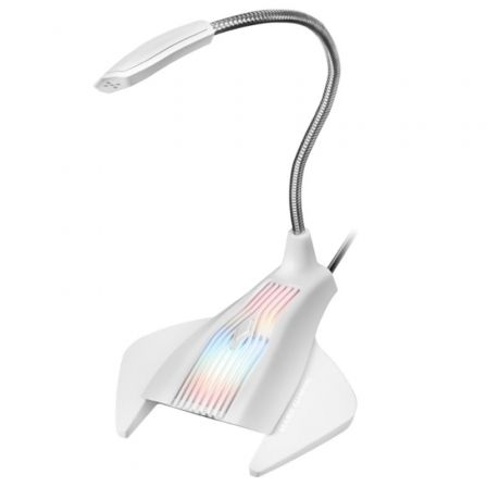 Microphone MARS GAMING MMIC RGB PRO MICROPHONE,MUTE,FLEX,USB,WIN / MAC / PS4,WHITE