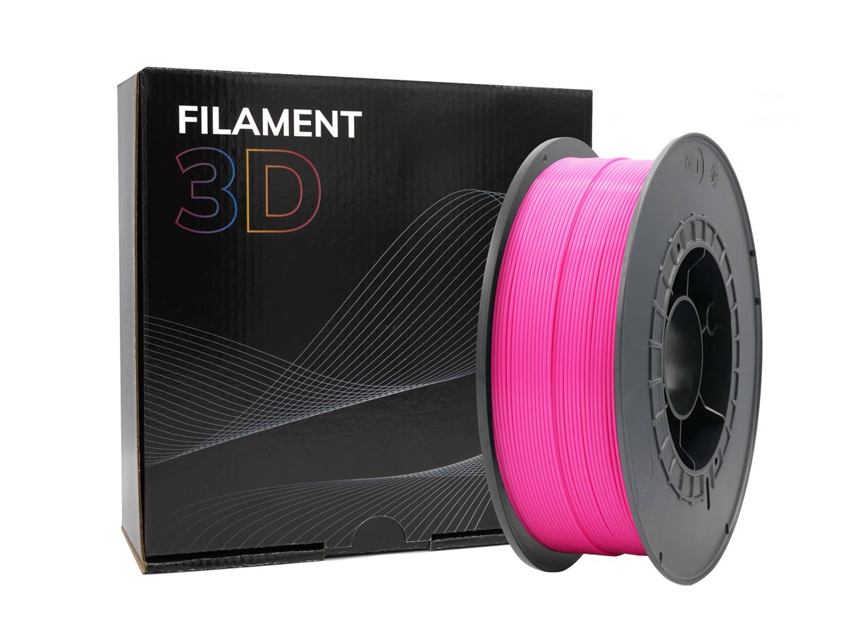 Filamento 3D PLA - Diametro 1.75mm - Bobine 1kg - Rosa Fluorescente