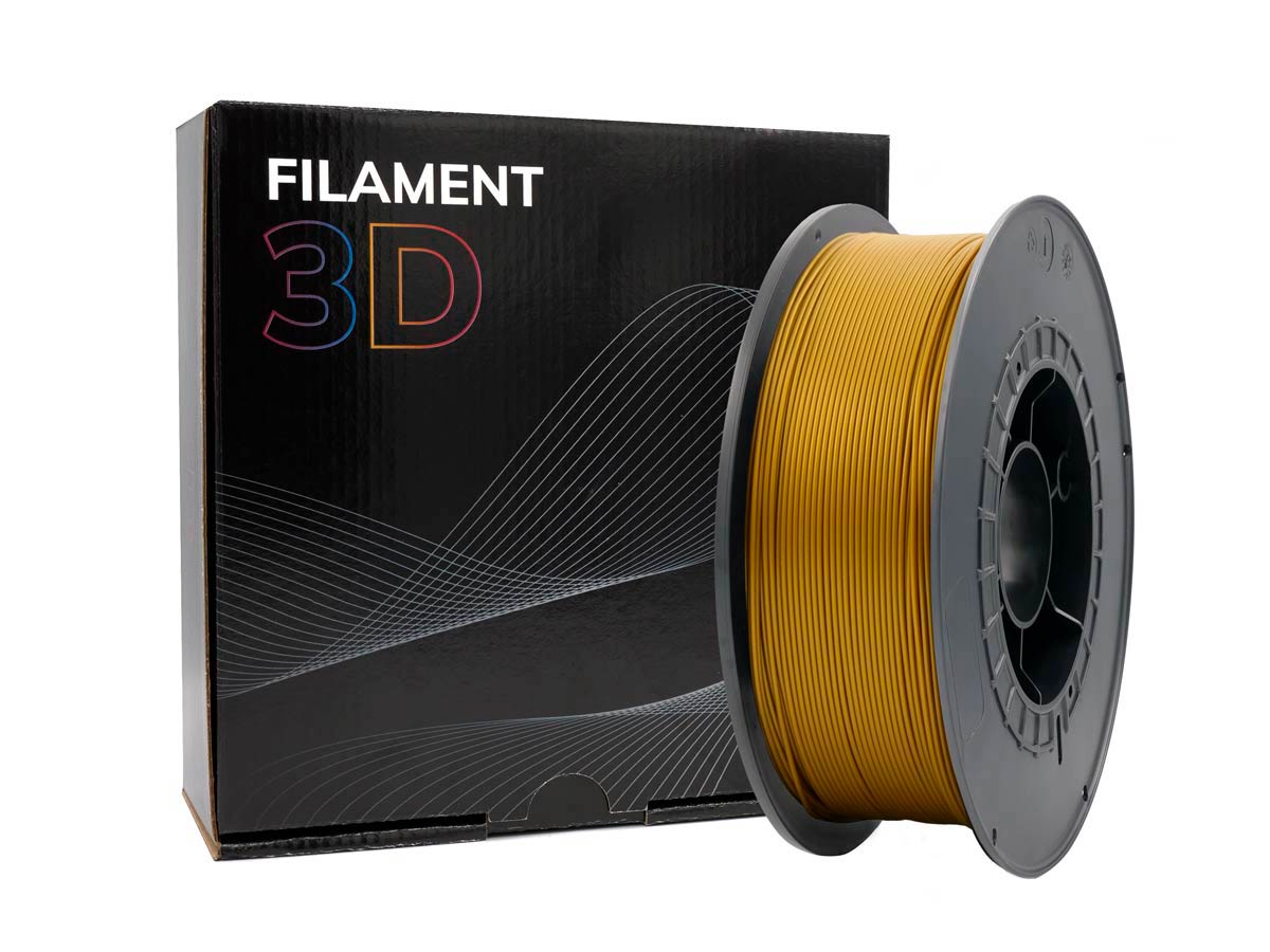 Filamento 3D PLA - Diametro 1.75mm - Bobine 1kg - Ouro