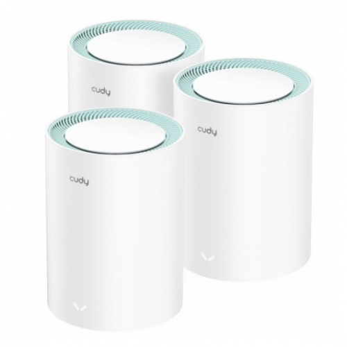 Cudy M1300 Pack de 3 Sistemas WiFi Mesh AC1200 Dual Band - 2 Antenas Internas