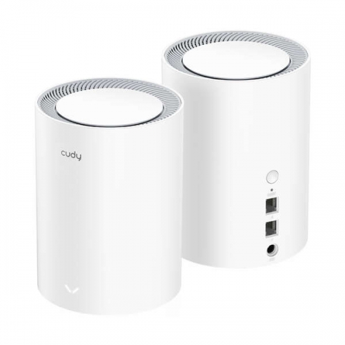 Cudy M1800 Pack de 2 Sistemas WiFi 6 Mesh AX1800 Dual Band - 4 Antenas Internas
