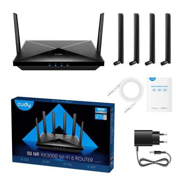 WIRELESS ROUTER CUDY AX3000 WIFI6 5G CPE