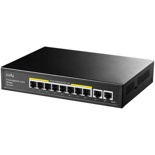 SWITCH CUDY GS1010PE UNMANAGED PoE 120W