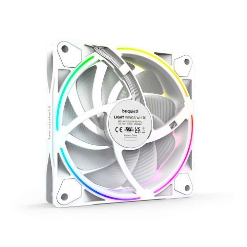 VENTILADOR 120X120 BE QUIET LIGHT WINGS HIGH SPEED WHITE