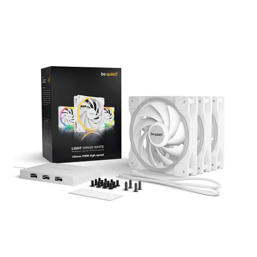 VENTILADOR 120X120 BE QUIET LIGHT WINGS HIGH SPEED WHITE