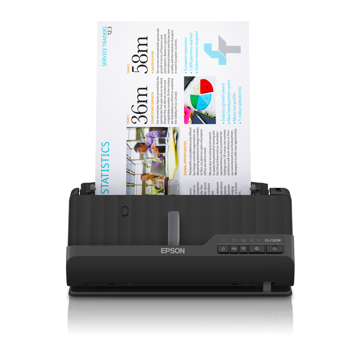 EPSON SCANNER ES-C320W WI-FI VERTICAL A4