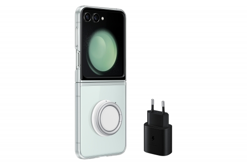 Samsung Fold5 Starter Pack (Capa Slim S-pen Preta + adaptador corrente TA800)