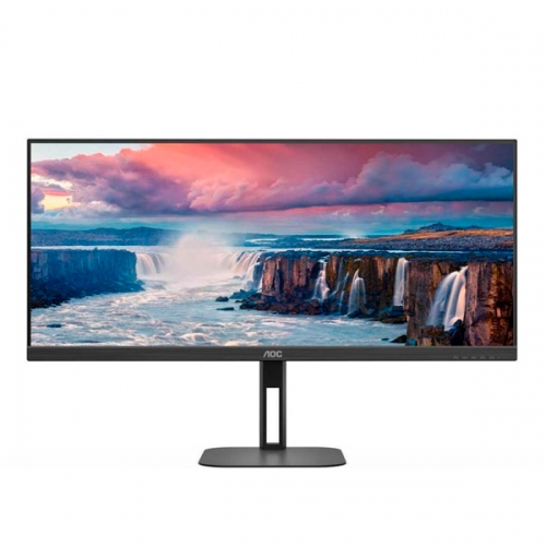 MONITOR AOC VA 34"21:9 WQHD 4MS 100HZ HDMI DP USB COLUNAS HAS U34V5C/BK