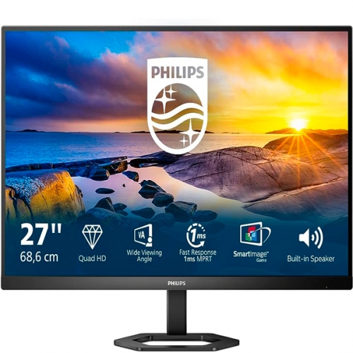 MONITOR PHILIPS VA 27"16:9 QHD 4MS 75HZ HDMI DP COLUNAS HAS 27E1N5500LA/00