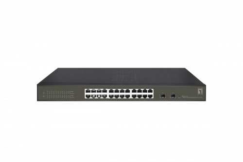 LEVEL ONE 26-PORT GIGABIT SMART LITE SWITCH,24 X GIGABIT RJ45,2 X GIGABIT SFP