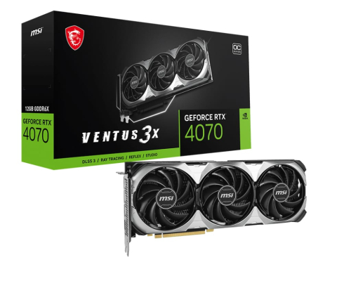 PLACA GRÁFICA MSI RTX 4070 VENTUS 3X E OC 12GB GDDR6X