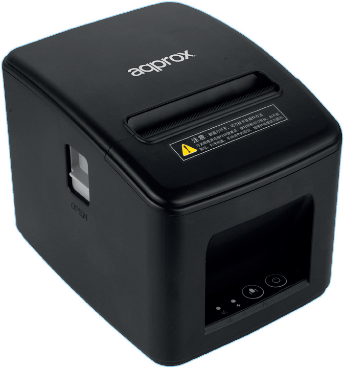 Impressora Approx Térmica 203dpi 80mm,Preto - USB / RJ11