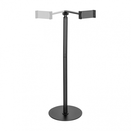 SUPORTE CHÃO UNIVERSAL AJUSTAVEL (2 PIVOTES) TABLET PRETO