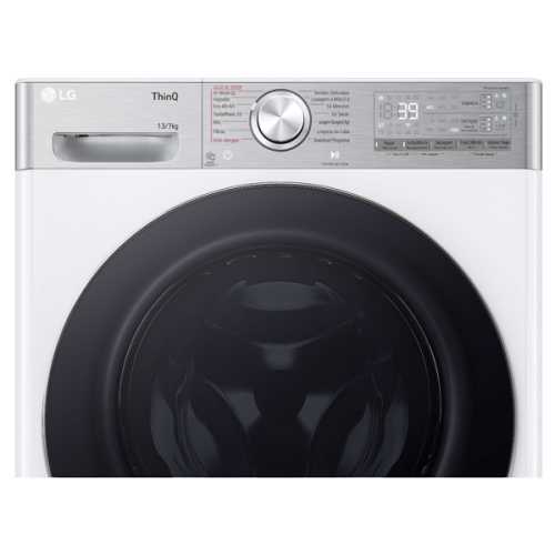 MÁQUINA DE LAVAR E SECAR ROUPA LG - F4DR9513P2W