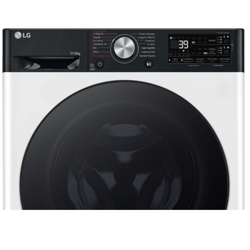 MÁQUINA DE LAVAR E SECAR ROUPA LG - F4DR7511SGH 