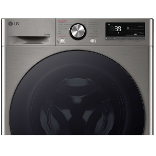 MÁQUINA DE LAVAR E SECAR ROUPA LG - F4DR7010SGS