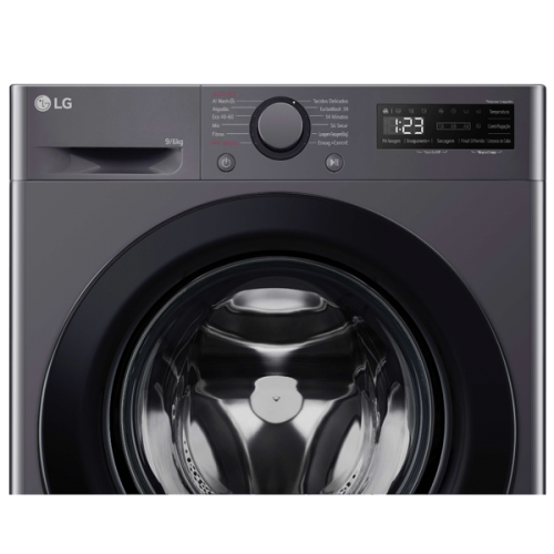 MÁQUINA DE LAVAR E SECAR ROUPA LG - F4DR509S6M