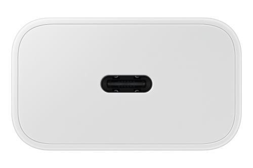 SAMSUNG POWER WALL CHARGER 25W USB-C WHITE + CABLE USB-C TO USB-C WHITE