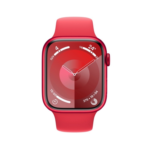 Apple Watch Series 9 GPS +Cellular 45mm (PRODUCT)RED Aluminium Case with (PRODUCT)RED Sport Band-M/L
