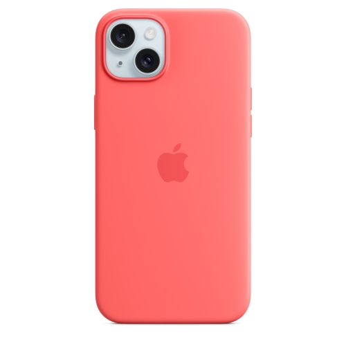 Capa iPhone 15 Plus Silicone Case with MagSafe - Guava