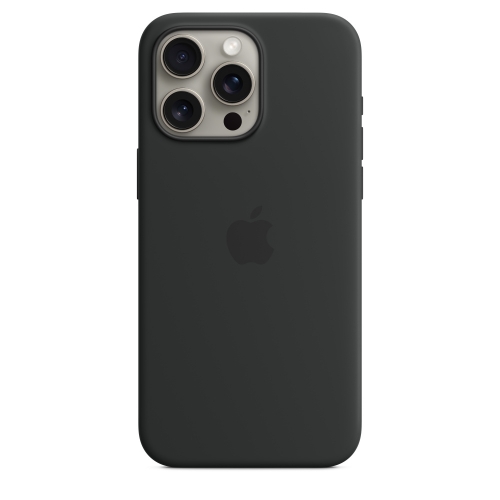 Capa iPhone 15 Pro Max Silicone Case with MagSafe - Black
