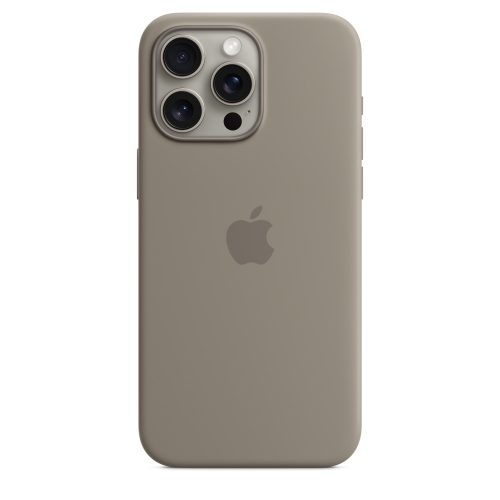 Capa iPhone 15 Pro Max Silicone Case with MagSafe - Clay
