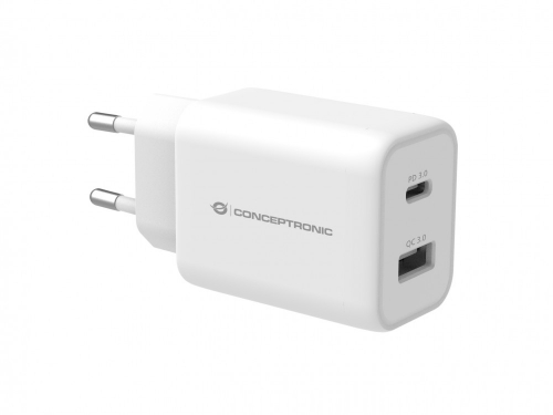Carregador Conceptronic Althea 2-Portas USB 33W