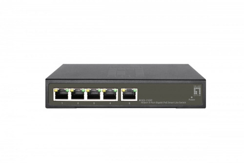 LevelOne GES-2105P switch de rede Gerido L2 Gigabit Ethernet (10/100/1000) Power over Ethernet (PoE) Preto