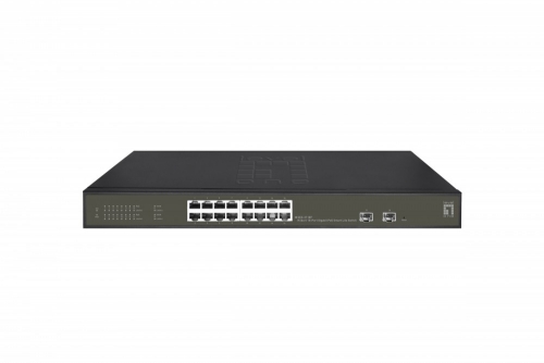LevelOne GES-2118P switch de rede Gerido L2 Gigabit Ethernet (10/100/1000) Power over Ethernet (PoE) Preto