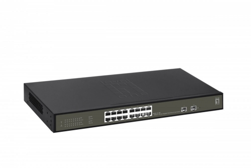 LevelOne GES-2118P switch de rede Gerido L2 Gigabit Ethernet (10/100/1000) Power over Ethernet (PoE) Preto