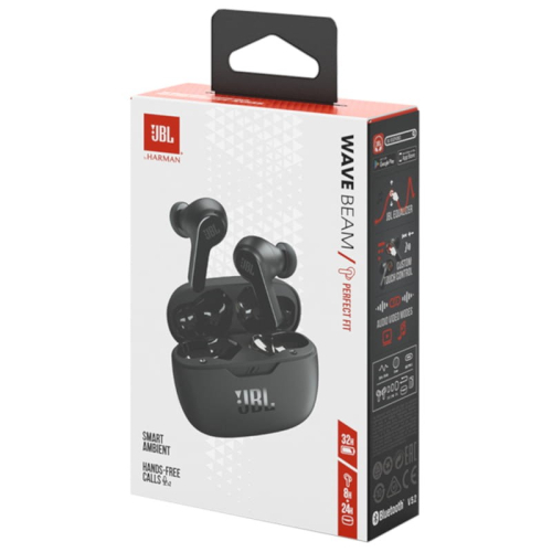 Auriculares JBL Wave Beam Preto