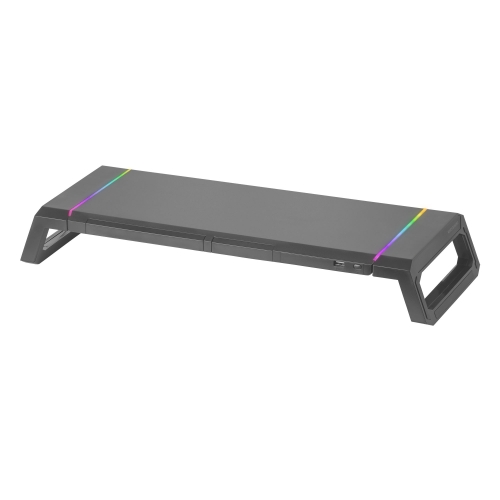 Suporte MARS GAMING MGS-ONE MONITOR RGB CHROMA,FRONT USB,PHONE &TABLET HOLDER,BLACK