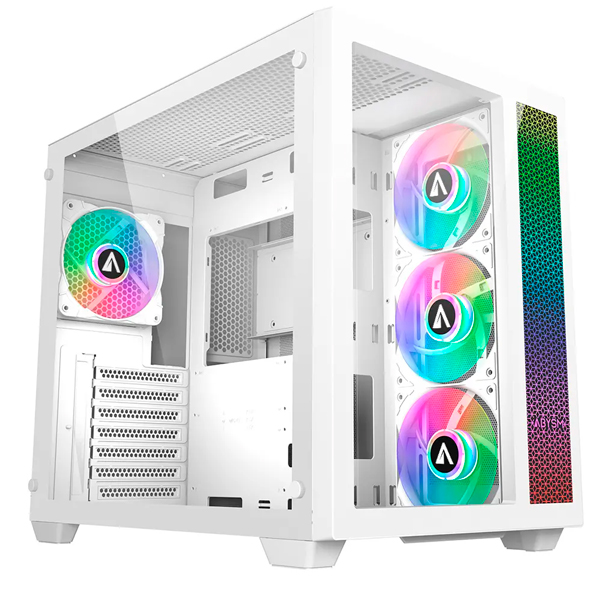 Caixa ATX ABYSM GAMING DANUBE SERIES SAVA 285 Branco ARGB