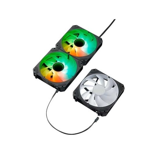 Pack de 3 Ventoinhas Abysm Gaming Arclight 2.0 ARGB 120 mm com iluminação ARGB - Ligação em série - Black