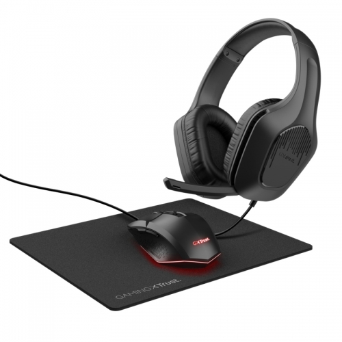 Bundle Trust Gaming GXT790 TRIDOX 3-IN-1 (headset,rato,tapete) - Preto