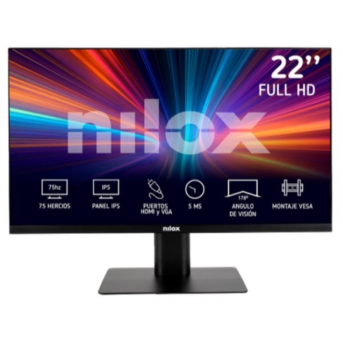 Monitor 22" Nilox NXM22FHD11, FullHD, IPS, HDMI, VGA y 5ms 