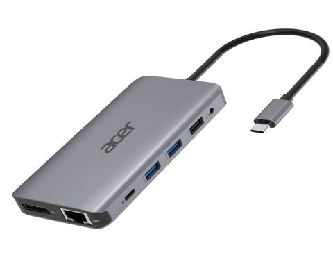 Docking Station ACER 12in1 TypeC - 2xUSB3.2,2xUSB2.0,1xSD/TF,2xHDMI,1xPD,1xDP,1xRJ45,1xAudio