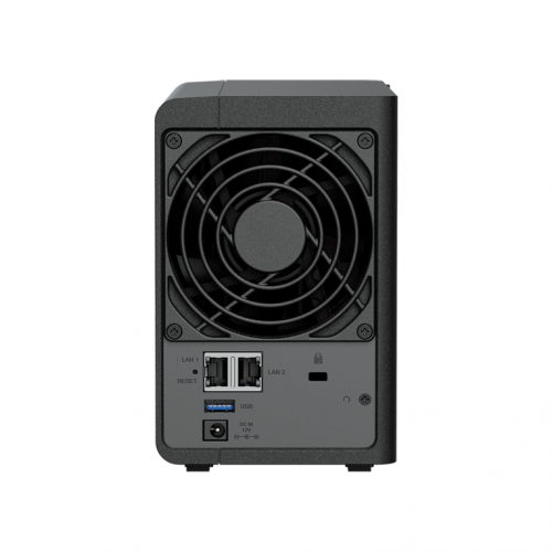 NAS SYNOLOGY DS224+ 2 BAHIAS ETHERNET J4125 PRETO
