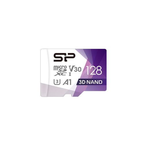 Micro SD SP Colorful 128GB SDXC UHS-I U3 V30 A1 c/adaptador