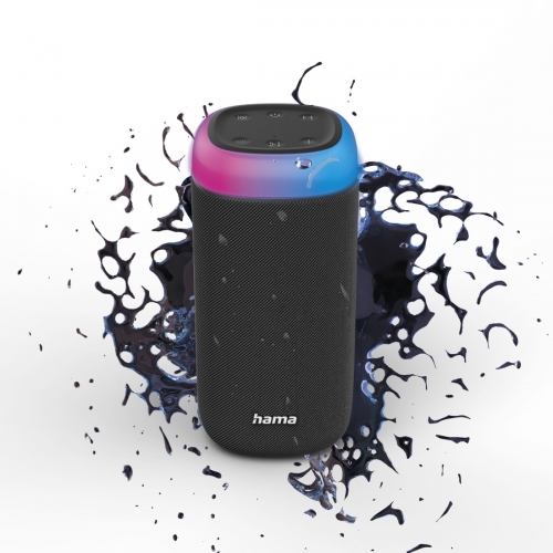 Coluna HAMA Bluetooth "Shine 2.0"IPX4,LED,30W