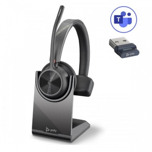 Auriculares Poly Voyager 4310 USB-A Microsoft Teams com Suporte de Carregamento
