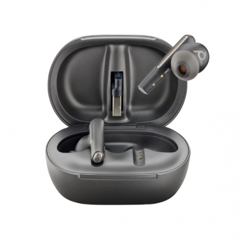 Earbuds Poly Voyager Free 60+ UC M Preto Carbono + Adaptador BT700 USB-C