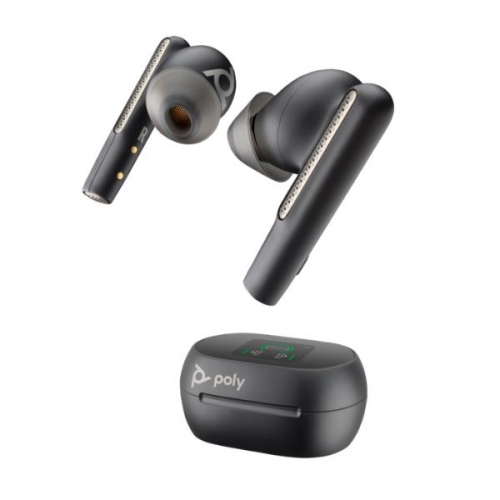 Earbuds Poly Voyager Free 60+ UC M Preto Carbono + Adaptador BT700 USB-C