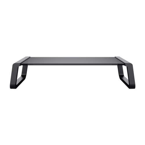Suporte monitor TRUST MONTA,vidro temperado,black